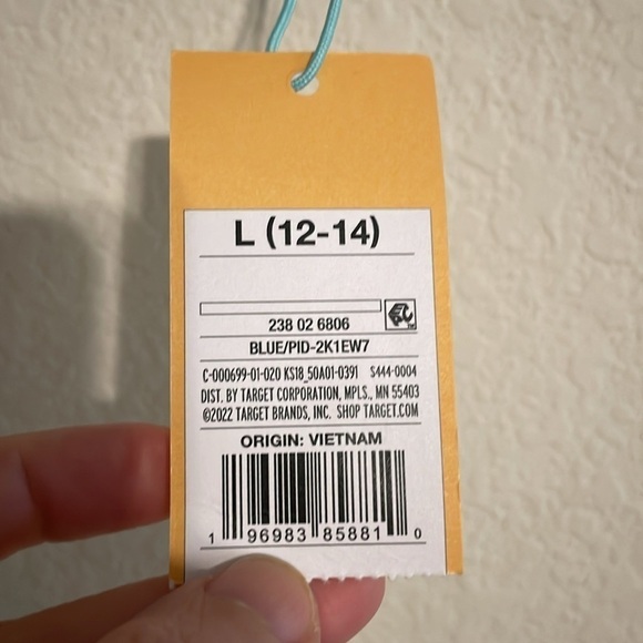 Kona Sol Women’s Bikini Swimsuit Large Blue High Waist Tie Side Stretch - Picture 10 of 17